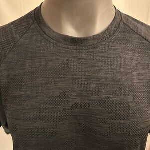 Apana Black Camo Workout Shirt W/ Vented Breathable Fabric